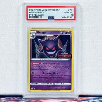 Pokémon Graded card - GENGAR-HOLO #241 - Pokémon - PSA 10, Nieuw