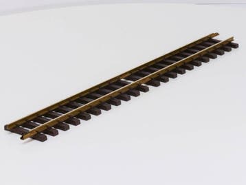 LGB 10600 Gerades Gleis, 600mm (Messing, Recht), Rails, Ophalen of Verzenden, Zo goed als nieuw, LGB