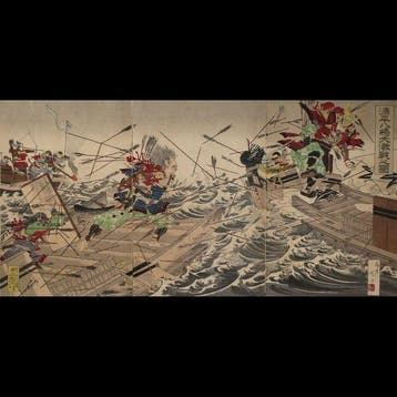Kuniomi () Genpei Yashima Dai-Gekisen no Zu — De Grote