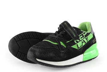 Replay Sneakers Jongens in maat 28 Zwart, Jongen of Meisje, Schoenen, Zo goed als nieuw, Verzenden