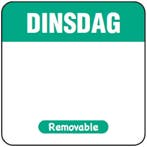 Etiket Vershoudlabel Dinsdag 1000st., Verzenden, Nieuw