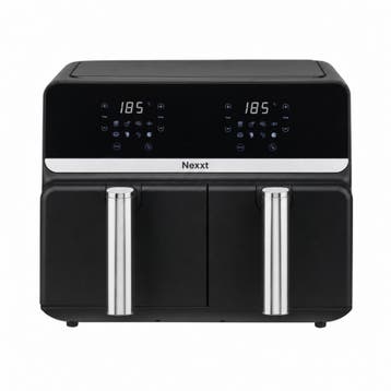 Nexxt Dual Airfryer 9 liter - Zwart, Verzenden, Nieuw
