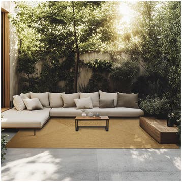 Gevlochten vloerkleed Raya in jute-look - 200 x 290 cm, Verzenden, Nieuw