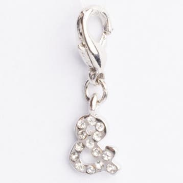 Be Charmed letter & bedel met karabijnsluiting zilver met..., Ophalen of Verzenden, Nieuw, Bedel