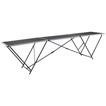 vidaXL Behangtafel inklapbaar 300x60x78 cm MDF en aluminium, Verzenden, Nieuw