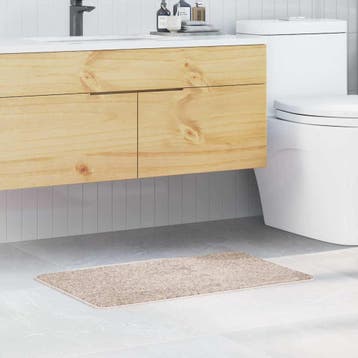 vidaXL Antislip Badmat Crème 50 x 80 cm PP, Verzenden, Nieuw