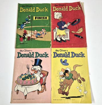 Vintage Donald Duck weekbladen 1971 – nr. 12, 36, 44 en 49, Verzenden
