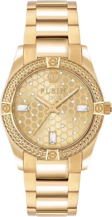 Philipp Plein PW1FA0425 Plein Icon Chain dameshorloge, Overige merken, Staal, Verzenden, Polshorloge
