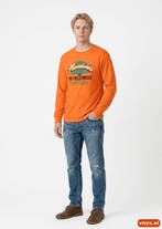 Port & Company Longsleeves Heren maat L Oranje Vintage, Ophalen of Verzenden, Nieuw, Port & Company