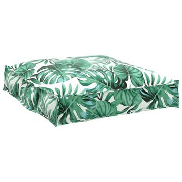 vidaXL Kussen Oxford Stof Bladpatroon 70 x 70 x 12 cm, Huis en Inrichting, Woonaccessoires | Kussens, Verzenden, Nieuw, Groen