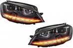 Koplampen Set U LED Dynamisch GTI Rood Geschikt Voor Golf..., Ophalen of Verzenden, Nieuw, Volkswagen
