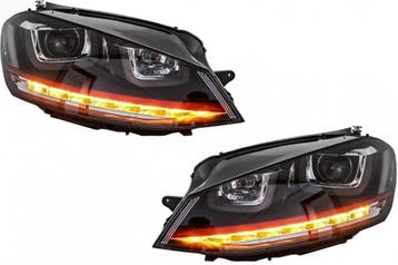 Koplampen Set U LED Dynamisch GTI Rood Geschikt Voor Golf..., Ophalen of Verzenden, Nieuw, Volkswagen