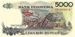 Indonesië – 5.000 Rupiah 1992 – Sasando Rote, Verzenden