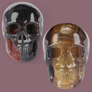Skeletlot: fluoriet 112 g + Mozambique-agaat 66 g –