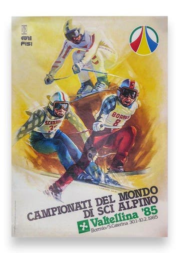 Elvio Mainardi - Manifesto Originale dei Campionati Mondiali, Nieuw