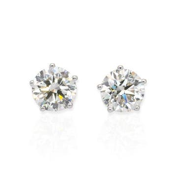 Oorbellen - 18 karaat Witgoud - 2.18ct. tw. Diamant, Nieuw