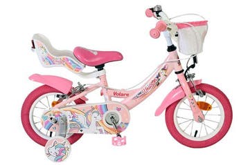Volare Unicorn Kinderfiets - Meisjes - 12 inch - Roze - Twee, Verzenden, Nieuw
