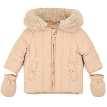 Mitch & Son Mini Boys Beige Padded Coat with Detachable, Ophalen of Verzenden, Nieuw
