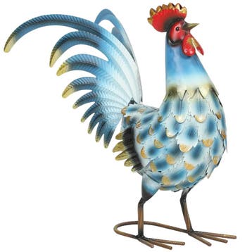 Hahn-Tuinstandbeeld, Metalen Tuinfiguur, 41 Cm Staande Hahn-, Verzenden, Nieuw