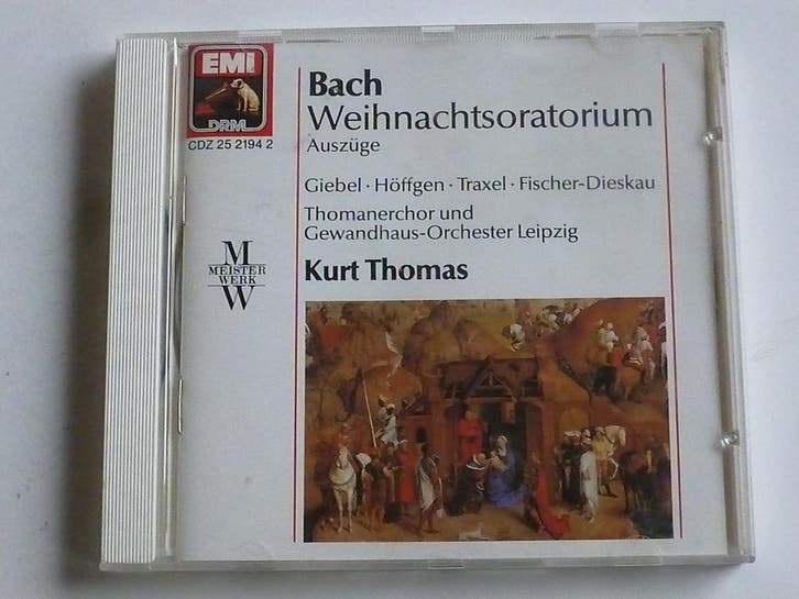 Bach - Weihnachtsoratorium / Kurt Thomas, Cd's en Dvd's, Cd's | Klassiek, Zo goed als nieuw, Ophalen of Verzenden