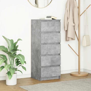 vidaXL Dressoir met lades 37,5x35x99 cm spaanplaat, Verzenden, Nieuw, Overige houtsoorten