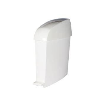 Rubbermaid sanitaire pedaalemmer 12 ltr - wit, Verzenden, Nieuw
