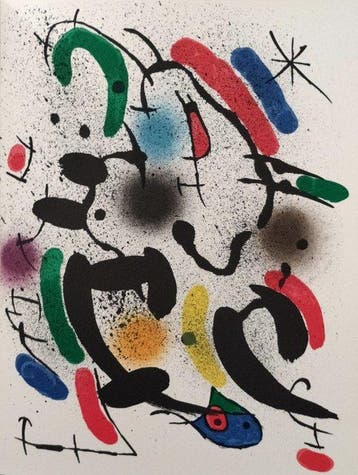 Joan Miro (1893-1983) - Litografia Original VI.
