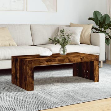 vidaXL Salontafel 102x50x36 cm bewerkt hout gerookt, 100 tot 150 cm, Verzenden, Nieuw, 50 tot 100 cm