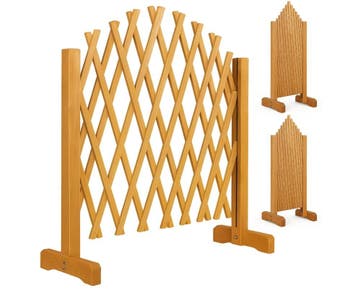 Klimplantenrek Set van 2 Bruin 200x107cm (Plantenbakken), Tuin en Terras, Verzenden, Nieuw
