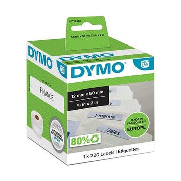Dymo S0722460 / 99017 hangmapetiketten (origineel), Computers en Software, Printerbenodigdheden, Verzenden, Nieuw, Dymo