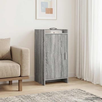 vidaXL Dressoir Grijs Sonoma 40 x 36 x 80 cm Bewerkt hout, Verzenden, Nieuw, Overige houtsoorten, Minder dan 50 cm