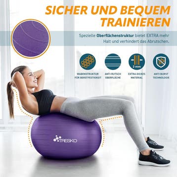 Fitness bal - Yoga bal - Pilates bal - Zwangerschapsbal - 75, Sport en Fitness, Verzenden, Zo goed als nieuw