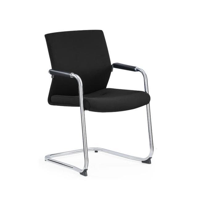 NIEUW Vergaderstoel Cas slede - zwarte stof, Huis en Inrichting, Stoelen, Ophalen of Verzenden