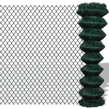 vidaXL Gaashek 1,5x25 m staal groen, Verzenden, Nieuw, IJzer