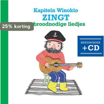 Kapitein Winokio zingt 10 broodnodige liedjes - Eva Mouton, Boeken, Verzenden, Gelezen, Eva Mouton