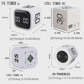 Slimme Kubus Timer met LED Display en Gravity Sensor - Perfe, Sport en Fitness, Verzenden, Nieuw