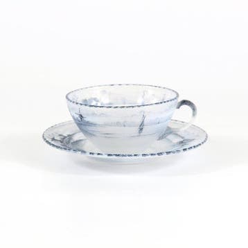 Daum Frères - Kop en schotel - Glas