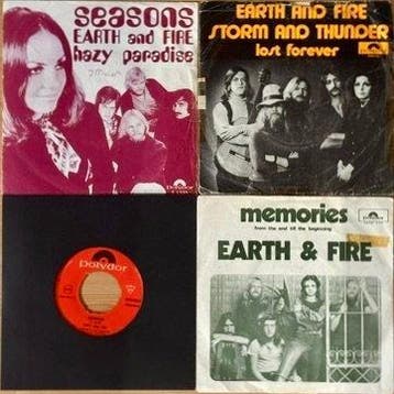 Earth and Fire - 4 x 7: Seasons/Hazy Paradise, Storm and, Nieuw in verpakking