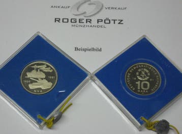 Ddr 10 Mark 25 Jahre Nva 1981 polierte Platte originalver..., Verzenden