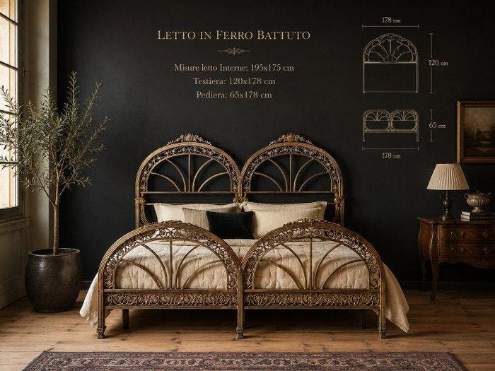 Bed (3) - Messing, Antiek en Kunst, Curiosa en Brocante