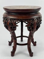 Standaard - Palissander, Speksteen - China - Een antieke