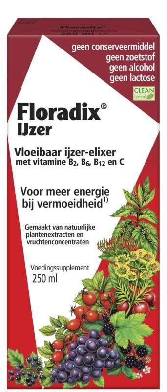 Vloeibaar ijzer-elixer met vitamines - Bij Vermoeidheid, Verzenden, Nieuw