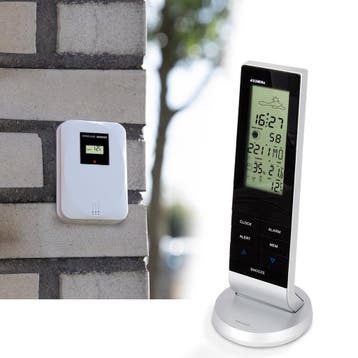 Weerstation - Binnen en buiten - Met buitensensor - Draadloo, Verzenden, Zo goed als nieuw