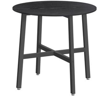 Nieuwe Ronde Eettafel Zwart – Industrieel Design (80x75cm), Huis en Inrichting, Tafels | Eettafels, Verzenden, Nieuw, Rond