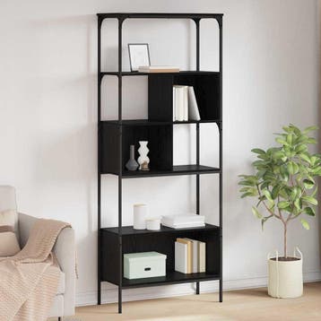 vidaXL Boekenkast 7-laags 76 x 33 x 188,5 cm Bewerkt hout, Huis en Inrichting, Kasten | Boekenkasten, Verzenden, Nieuw, 50 tot 100 cm