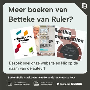 Handboek communicatiestrategie - Betteke van Ruler, Verzenden, Zo goed als nieuw, Betteke van Ruler