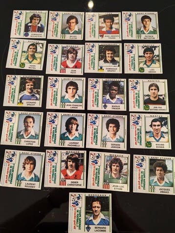1981/82 Panini La vache qui rit, Kollektion der 21 Champions, Nieuw