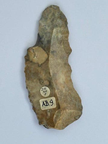 Neolithisch Silex Neolithische kling / mes - 90 cm (Zonder, Verzamelen, Mineralen en Fossielen