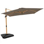 Zweefparasol Pisogne 300x300cm – Premium parasol – houtlook, Verzenden, Nieuw