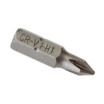 PH1 x 25 mm Phillips bits - 40 stuks in kunststof box -, Ophalen of Verzenden, Nieuw